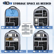 RAINSMORE Camera Backpack Camera Bag for Photographer DSLR SLR Mirrorless Camera Bag RAINSMORE Camera Backpack Camera Bag for Photographer DSLR SLR Mirrorless Camera Bag