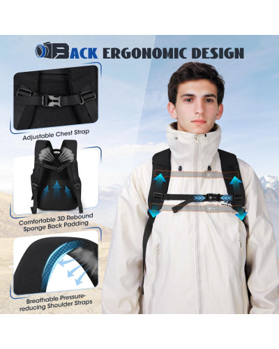 RAINSMORE Camera Backpack Camera Bag for Photographer DSLR SLR Mirrorless Camera Bag RAINSMORE Camera Backpack Camera Bag for Photographer DSLR SLR Mirrorless Camera Bag