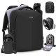 RAINSMORE Camera Backpack Camera Bag for Photographer DSLR SLR Mirrorless Camera Bag