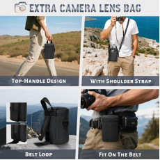 RAINSMORE Camera Backpack Camera Bag for Photographer DSLR SLR Mirrorless Camera Bag