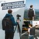 RAINSMORE Camera Backpack Camera Bag for Photographer DSLR SLR Mirrorless Camera Bag