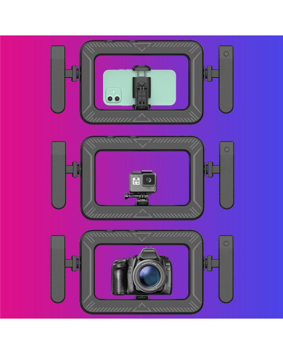 FL-K03 Square Handheld Ring Light With Dual Handles Bluetooth Remote FL-K03 Square Handheld Ring Light With Dual Handles Bluetooth Remote