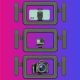 FL-K03 Square Handheld Ring Light With Dual Handles Bluetooth Remote