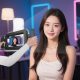 FL-K03 Square Handheld Ring Light With Dual Handles Bluetooth Remote