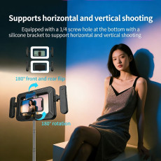 FL-K03 Square Handheld Ring Light With Dual Handles Bluetooth Remote FL-K03 Square Handheld Ring Light With Dual Handles Bluetooth Remote