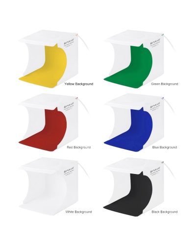 PULUZ 23cm Ring LED Panel Folding Portable Light Photo Lighting Studio Shooting Tent Box Kit with 6 Colors Backdrops PULUZ 23cm Ring LED Panel Folding Portable Light Photo Lighting Studio Shooting Tent Box Kit with 6 Colors Backdrops