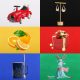 PULUZ 23cm Ring LED Panel Folding Portable Light Photo Lighting Studio Shooting Tent Box Kit with 6 Colors Backdrops