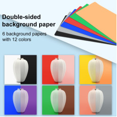 PULUZ 25cm Folding Portable Ring Light Photo Lighting Studio Shooting Tent Box with 12 Colors Backdrops