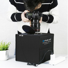 PULUZ 25cm Folding Portable Ring Light Photo Lighting Studio Shooting Tent Box with 12 Colors Backdrops