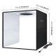 teckwe 40cm Folding Portable Ring Light USB Photo Lighting Studio Shooting Tent Box with 6 x Dual-side Color Backdrops