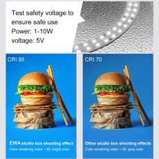 teckwe 40cm Folding Portable Ring Light USB Photo Lighting Studio Shooting Tent Box with 6 x Dual-side Color Backdrops teckwe 40cm Folding Portable Ring Light USB Photo Lighting Studio Shooting Tent Box with 6 x Dual-side Color Backdrops