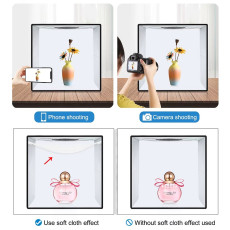 teckwe 40cm Folding Portable Ring Light USB Photo Lighting Studio Shooting Tent Box with 6 x Dual-side Color Backdrops teckwe 40cm Folding Portable Ring Light USB Photo Lighting Studio Shooting Tent Box with 6 x Dual-side Color Backdrops