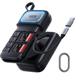 llano R404 2in1 High-Speed SD/TF Card Reader with Built-in Slot Storage