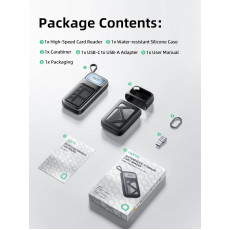 llano R404 2in1 High-Speed SD/TF Card Reader with Built-in Slot Storage llano R404 2in1 High-Speed SD/TF Card Reader with Built-in Slot Storage