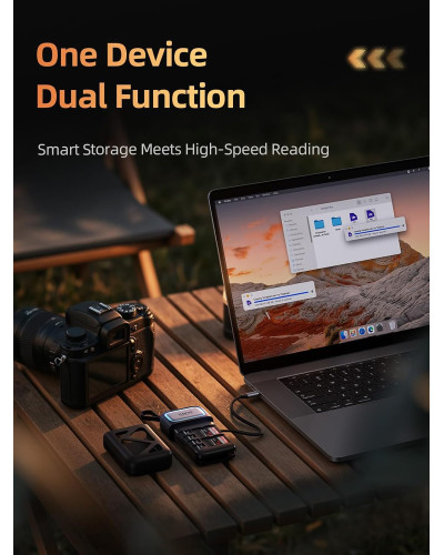 llano R404 2in1 High-Speed SD/TF Card Reader with Built-in Slot Storage llano R404 2in1 High-Speed SD/TF Card Reader with Built-in Slot Storage