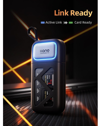 llano R404 2in1 High-Speed SD/TF Card Reader with Built-in Slot Storage llano R404 2in1 High-Speed SD/TF Card Reader with Built-in Slot Storage