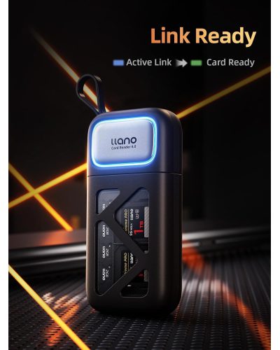 llano R404 2in1 High-Speed SD/TF Card Reader with Built-in Slot Storage llano R404 2in1 High-Speed SD/TF Card Reader with Built-in Slot Storage