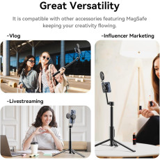 Ulanzi MG-002 1.6M Magnetic Phone Selfie Stick Tripod Max