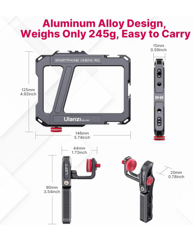Ulanzi Lino Dual Handle Metal Smartphone Rig Ulanzi Lino Dual Handle Metal Smartphone Rig