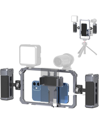 Ulanzi Universal Metal Cage Video Rig with HANDLES for Smartphones