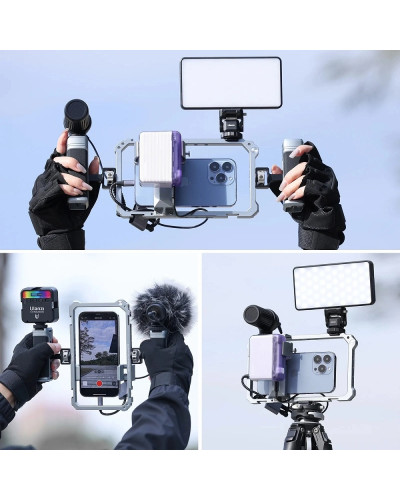 Ulanzi Universal Metal Cage Video Rig with HANDLES for Smartphones Ulanzi Universal Metal Cage Video Rig with HANDLES for Smartphones