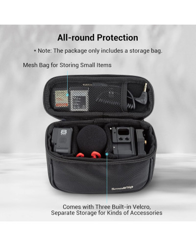 SmallRig Mini Camera Storage Bag Protective Carrying Case for Action Camera/Follow Focus/LED Light/Microphone