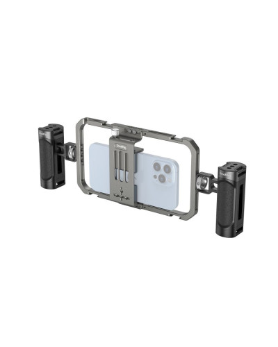 SmallRig Universal Phone Cage Smartphone Video Rig Kit with Handles