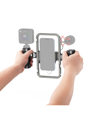 SmallRig Universal Phone Cage Smartphone Video Rig Kit with Handles