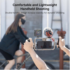 SmallRig Universal Phone Cage Smartphone Video Rig Kit with Handles