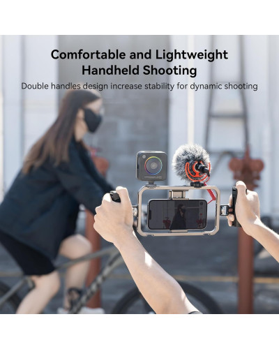 SmallRig Universal Phone Cage Smartphone Video Rig Kit with Handles