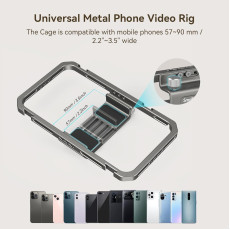 SmallRig Universal Phone Cage Smartphone Video Rig Kit with Handles