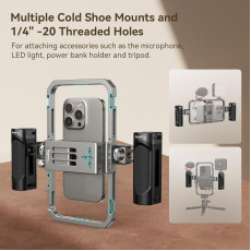 SmallRig Universal Phone Cage Smartphone Video Rig Kit with Handles