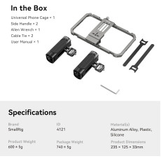 SmallRig Universal Phone Cage Smartphone Video Rig Kit with Handles