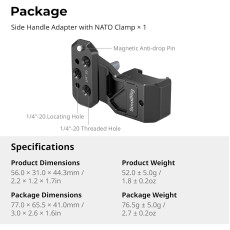 SmallRig Side Handle Extension Adapter with NATO Clamp SmallRig Side Handle Extension Adapter with NATO Clamp