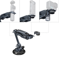 SmallRig mini Shock Absorber Arm for DJI Osmo Pocket 3/Action 6/5 Pro/4 for GoPro Hero13/12/11 for Insta360 X5/4/3