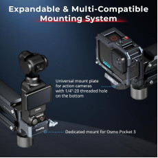 SmallRig mini Shock Absorber Arm for DJI Osmo Pocket 3/Action 6/5 Pro/4 for GoPro Hero13/12/11 for Insta360 X5/4/3