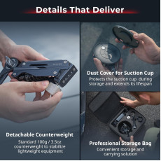 SmallRig mini Shock Absorber Arm for DJI Osmo Pocket 3/Action 6/5 Pro/4 for GoPro Hero13/12/11 for Insta360 X5/4/3