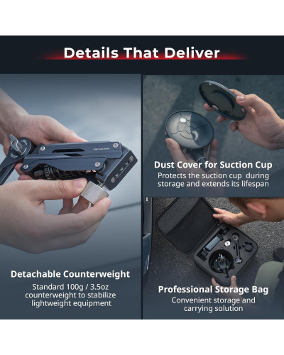 SmallRig mini Shock Absorber Arm for DJI Osmo Pocket 3/Action 6/5 Pro/4 for GoPro Hero13/12/11 for Insta360 X5/4/3