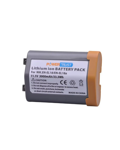 PowerTrust 3000mAh EN-EL18 EN-EL18a ENEL18 Battery for Nikon D4 D4S D5 D6 and Z9 Camera