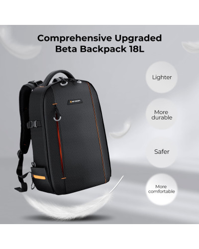 K&F Concept Camera Backpack 18L Nature Wander 05(Black Orange)