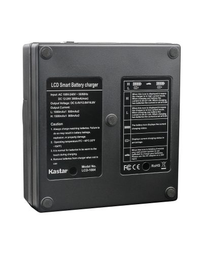 LCD Dual Channel Fast Charger for Nikon EN-EL18d EL18 Nikon Z9 D4 D4S D5 D6