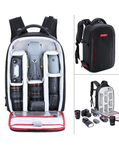 BESCHOI DSLR SLR Camera Backpack Bag Case Waterproof for Canon Nikon Sony (20L)