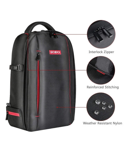 BESCHOI DSLR SLR Camera Backpack Bag Case Waterproof for Canon Nikon Sony (20L)