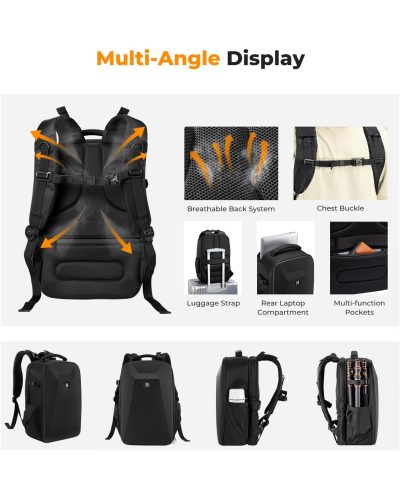 K&F Concept Camera Backpack 22L Nature Wander 10(Black)