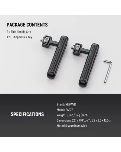 NEEWER PA027 2 Pack Rotatable Phone Side Handle NEEWER PA027 2 Pack Rotatable Phone Side Handle