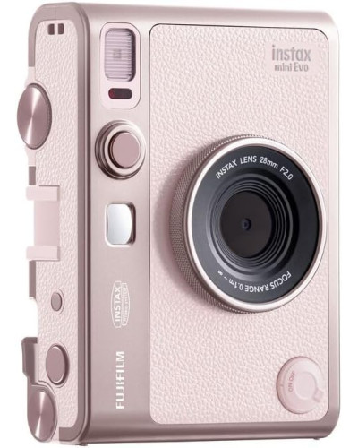 FUJIFILM instax mini EVO Hybrid Instant Camera (Gentle Rose)