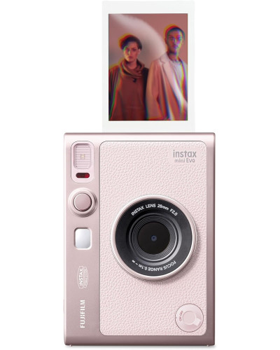 FUJIFILM instax mini EVO Hybrid Instant Camera (Gentle Rose)
