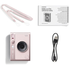 FUJIFILM instax mini EVO Hybrid Instant Camera (Gentle Rose)