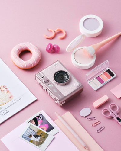 FUJIFILM instax mini EVO Hybrid Instant Camera (Gentle Rose)