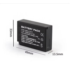 LP-E17 Battery Replecement Battery for Canon EOS RP 200 250D M3 M5 M6 750D 760D T6i T6s 800D 8000D 77D Kiss X8i Camera
